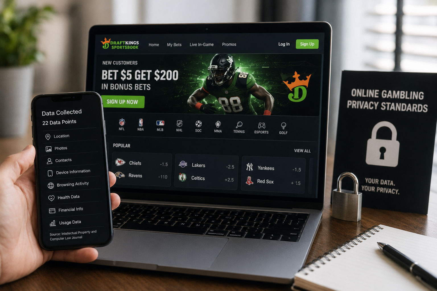 Online Betting and Data Privacy Workspace